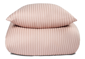 Billede af Sengetøj dobbeltdyne 200x200 cm - Lyserødt sengetøj i 100% Bomuldssatin - Borg Living sengelinned